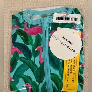 Palm Springs Flamingo Little Sleepies Zippy